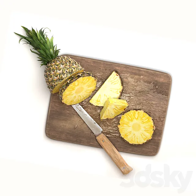 Sliced pineapple 3DModel