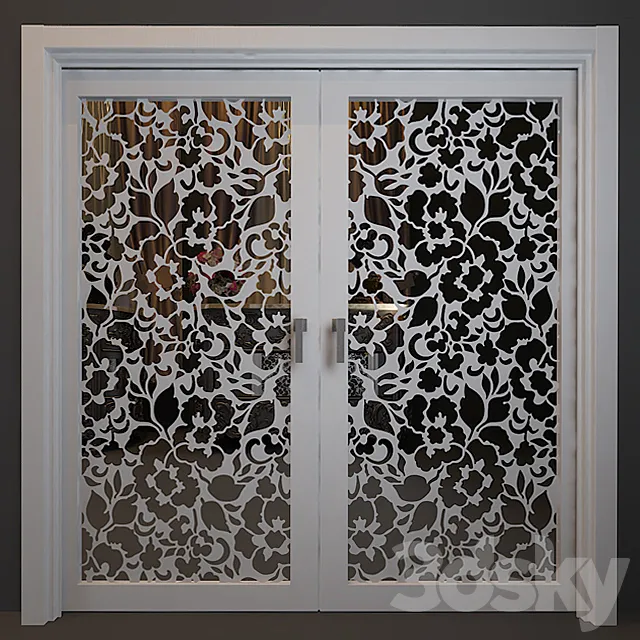 slid mirror door 3D Model