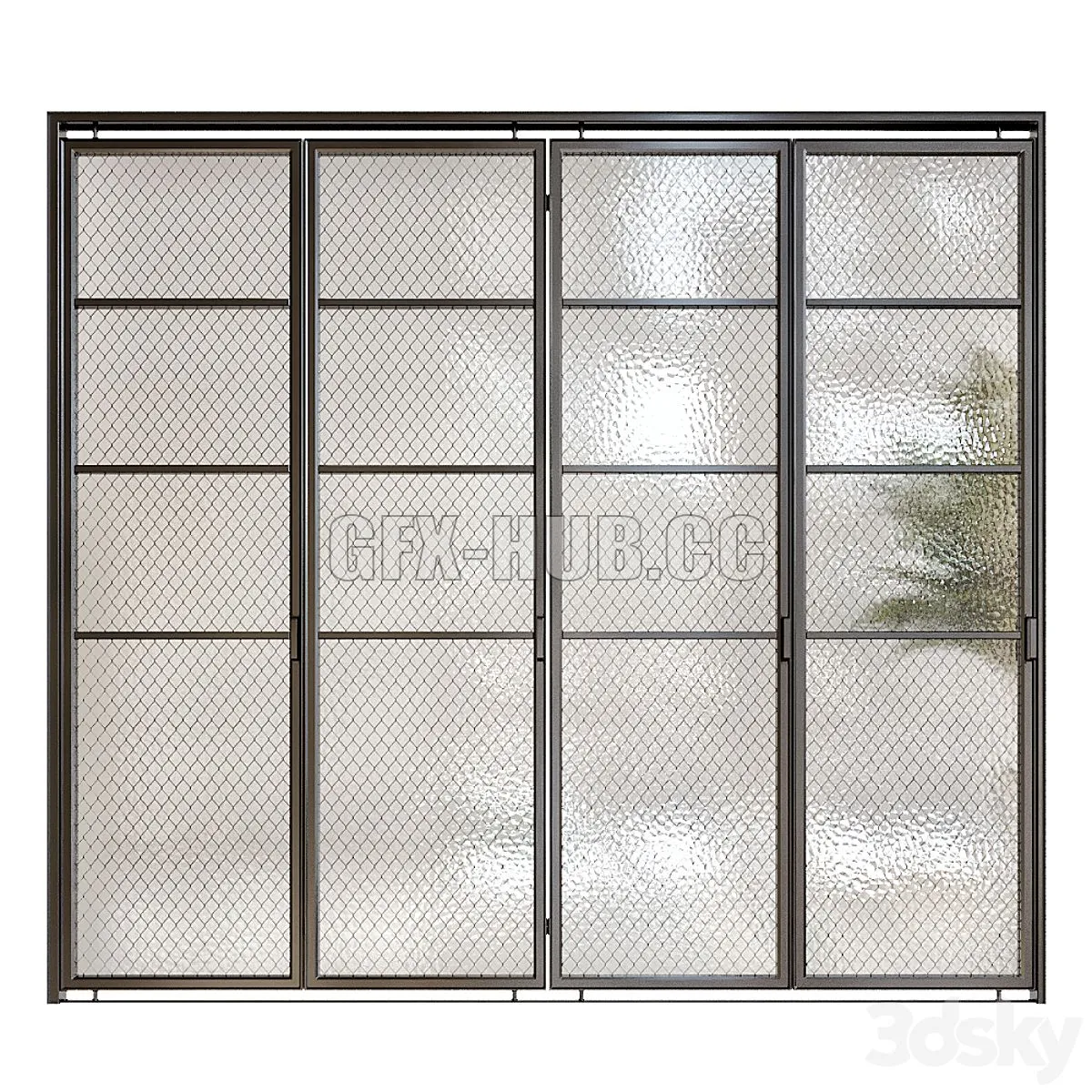 Sliding Door 2 3D Model Sliding Door 2 3D Model