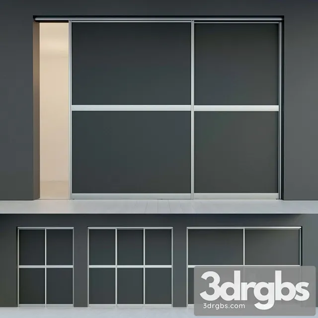 Sliding door. partition. closet. five 3D Model Download