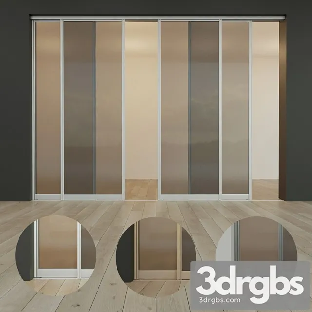 Sliding door. partition. closet. one 3D Model Download