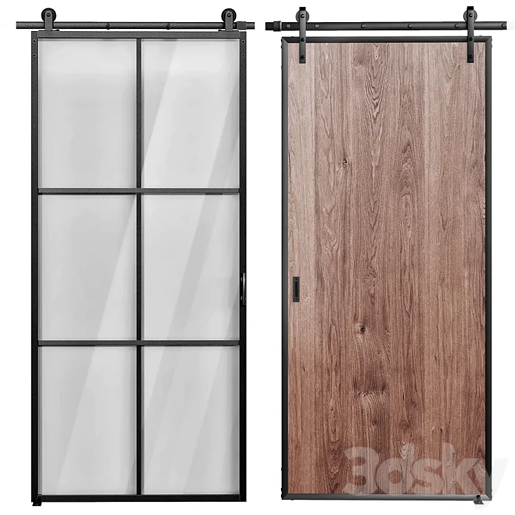 sliding doors 3D Model Free Download