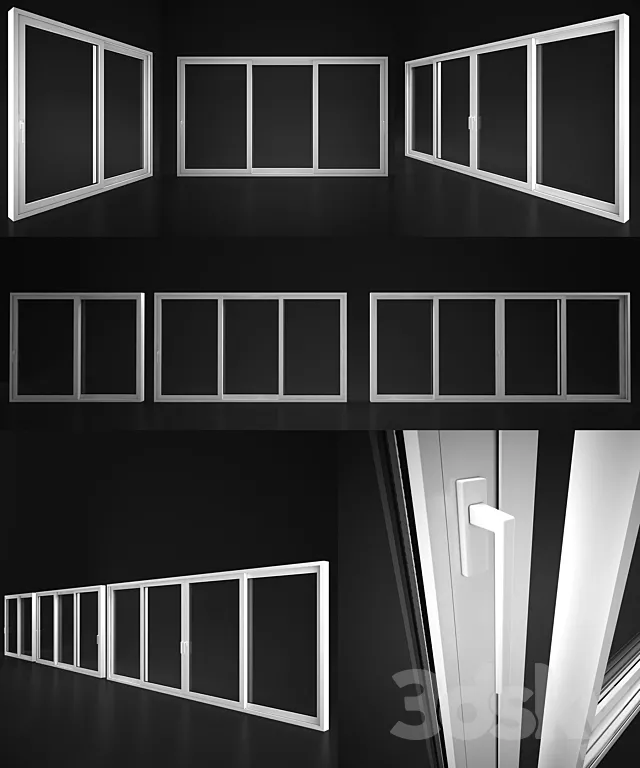 Sliding doors are Elvial 3DModel