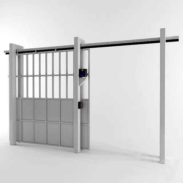 Sliding gates 3D Model Sliding gates 3D Model