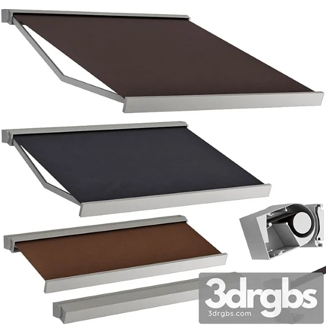 Sliding outdoor awning sun canopy 2 3D Model Download