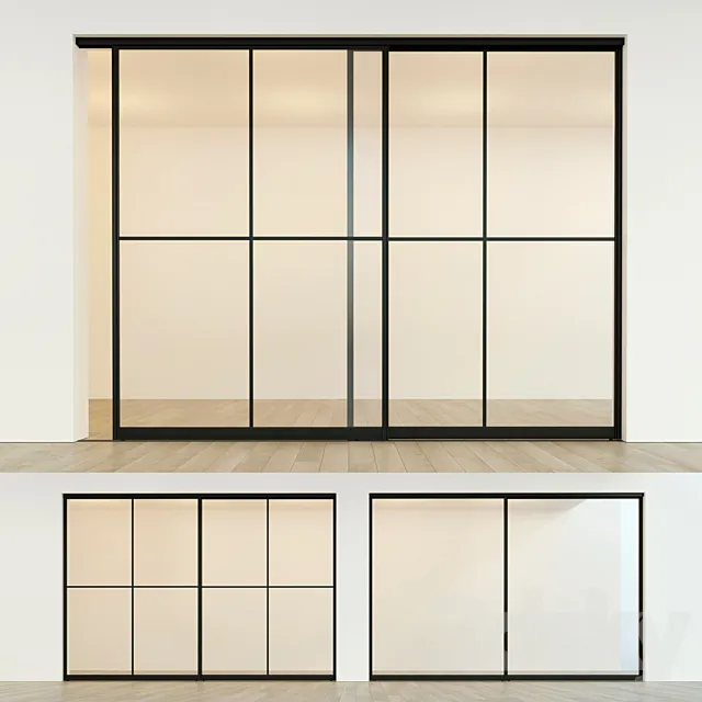 Sliding partition door 13 3D Model