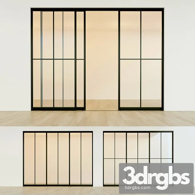 Sliding partition door 16 3D Model Download