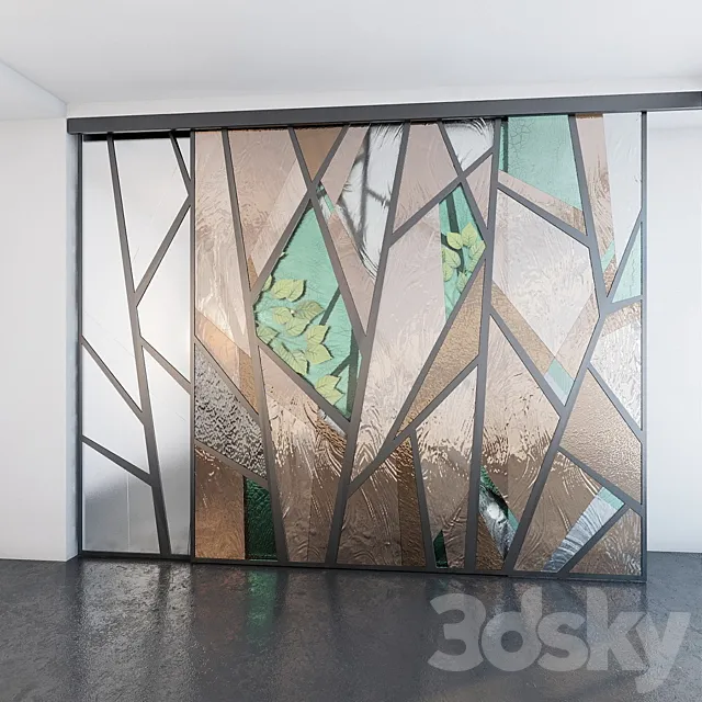 Sliding partitions 3D Model