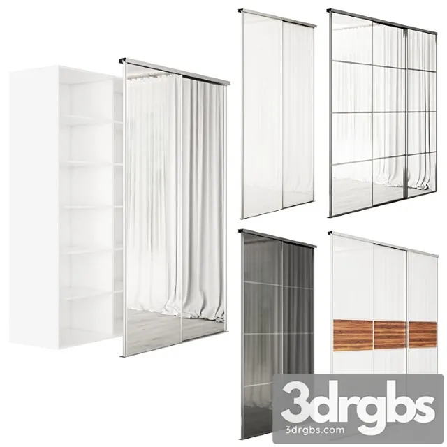 Sliding wardrobe system 3D Model Download