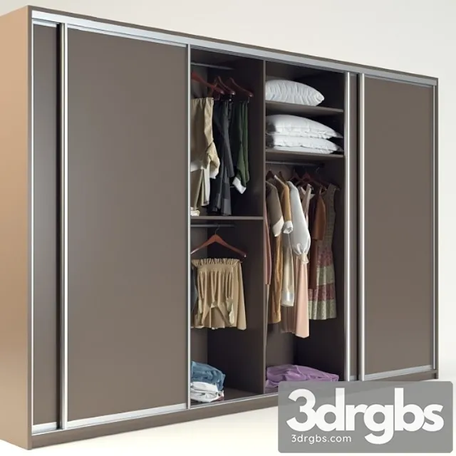 Sliding wardrobe (vray ggx) 3D Model Download