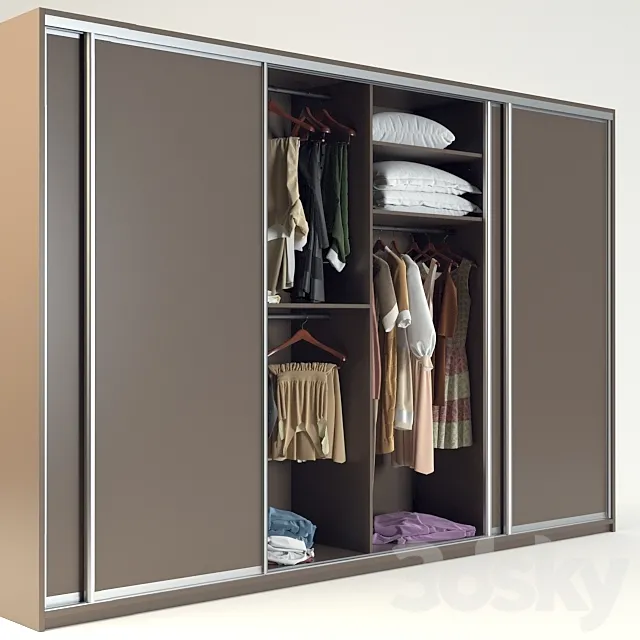 Sliding wardrobe (vray GGX) 3DModel