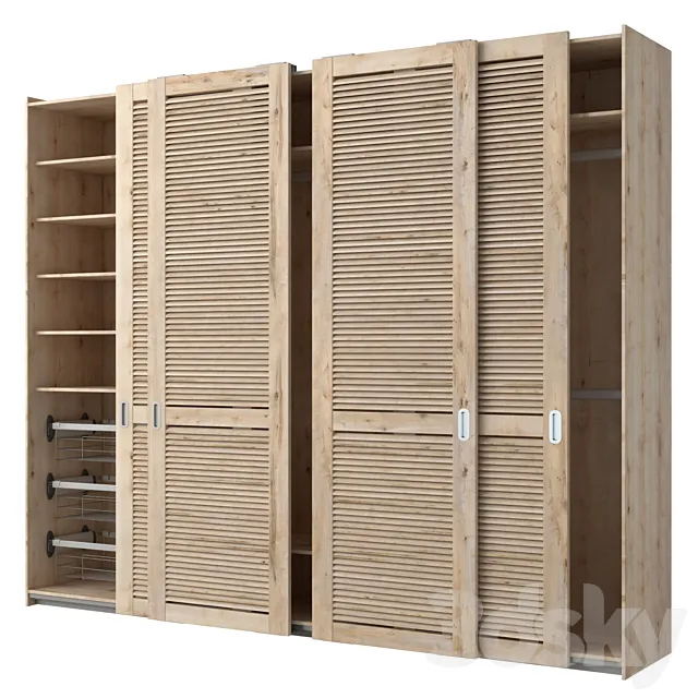 Sliding wardrobe with PS10 Cinetto system (22) 3D Model