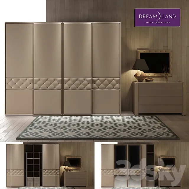 Sliding wardrobes Dolores. DREAM LAND 3DModel