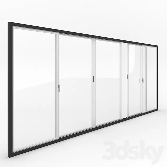 Sliding window 3D Model