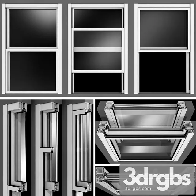 sliding windows 3D Model Download