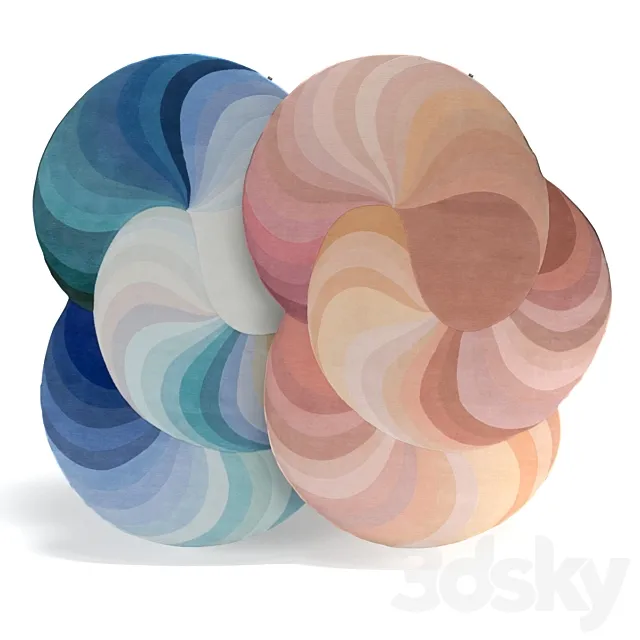 Slinkie rug by CC-Tapis 3D Model Slinkie rug by CC-Tapis 3D Model