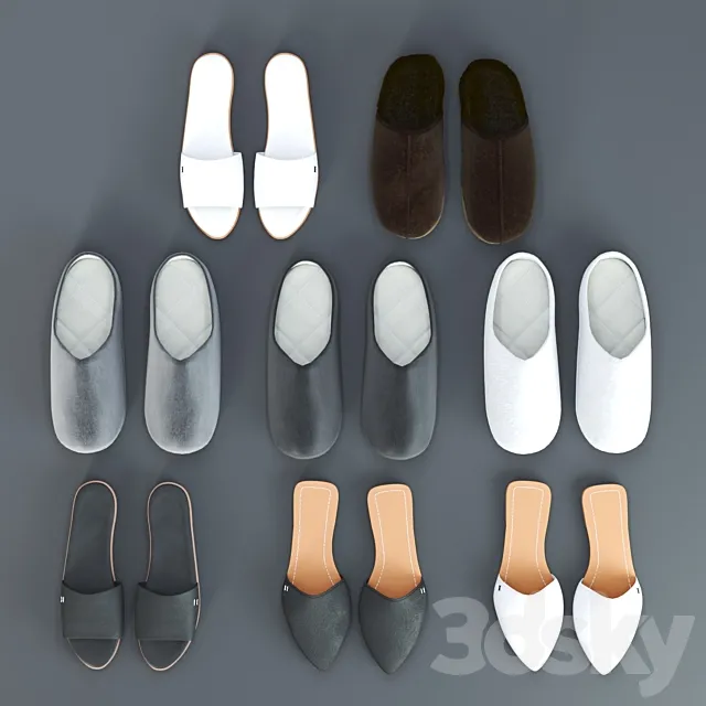 Slippers set 3DModel