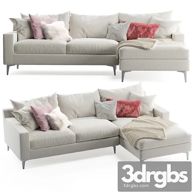Sloan Chaise Sofa 3D Model Download