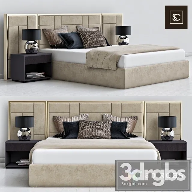 Sloane Royale Bed 3D Model Download