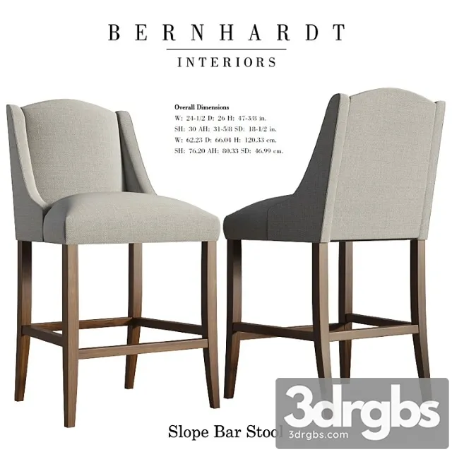 Slope bar stool – bernhardt 2 3D Model Download Slope bar stool – bernhardt 2 3D Model Download