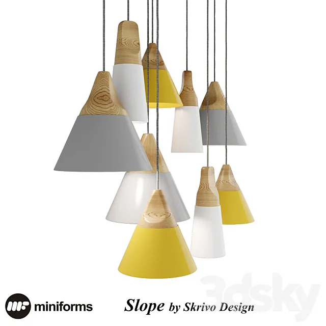 Slope Lamp by Skrivo Design 3DModel
