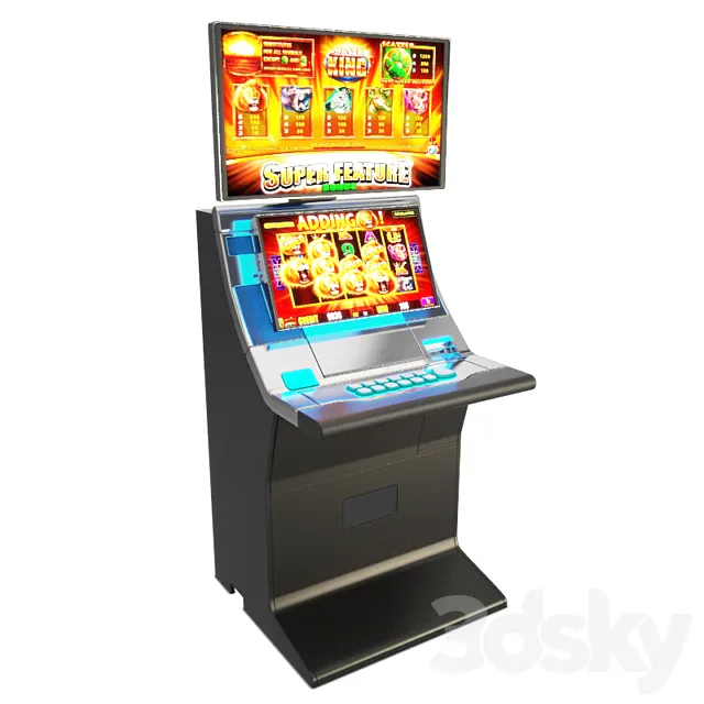 Slot Machine Helix Super Screen 3D Model Slot Machine Helix Super Screen 3D Model