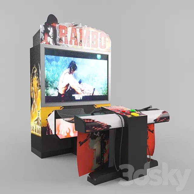 slot machine “Rambo” 3D Model slot machine “Rambo” 3D Model