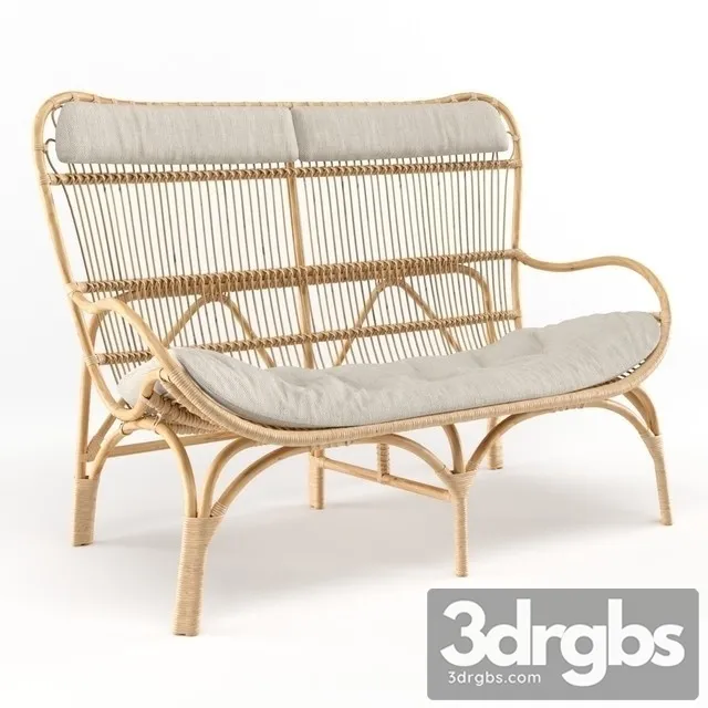 Slouch Couch Outdoor Sofa 3D Model Download