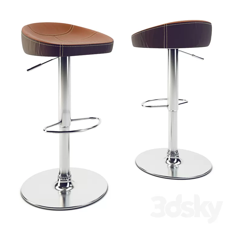 Slugger Bar Stool 3D Model Slugger Bar Stool 3D Model