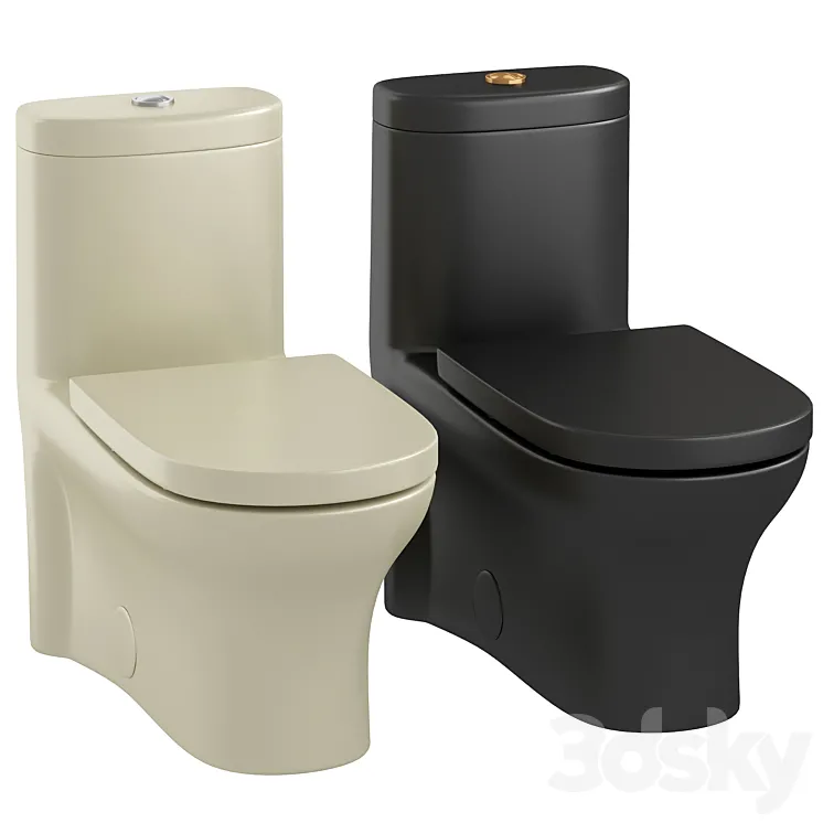 SM-1T108MB Monaco 1.28 GPF (Water Efficient) One-Piece Toilet (Seat Included) 3D Model Free Download