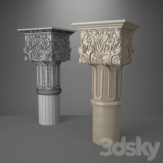 small caps in the Moorish style 3D Model