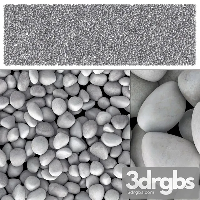 Small Decorative Gravel 2 3D Model Download