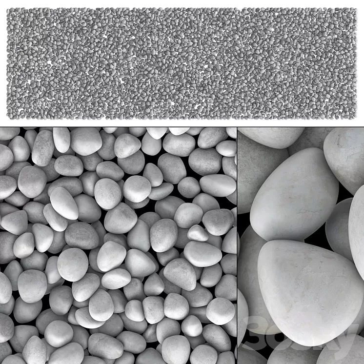 Small decorative gravel # 2 3D Model