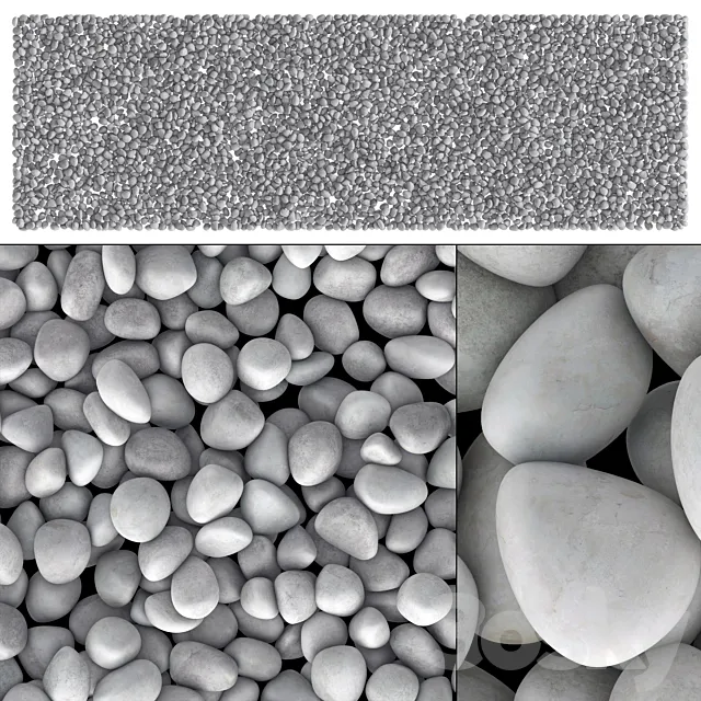 Small decorative gravel # 2 3DModel Small decorative gravel # 2 3DModel