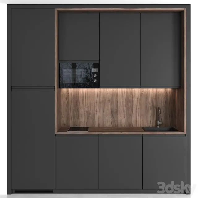 Small Modern Kitchen 108 3D Model