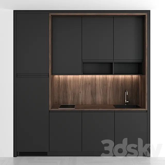 Small Modern Kitchen 65 3D Model