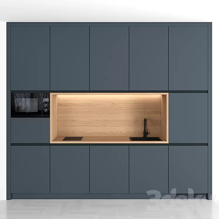 Small Modern Kitchen 85 3D Model Small Modern Kitchen 85 3D Model