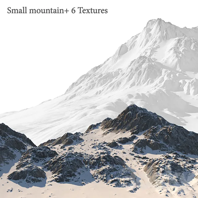 Small mountain + 6 Textures 3DModel