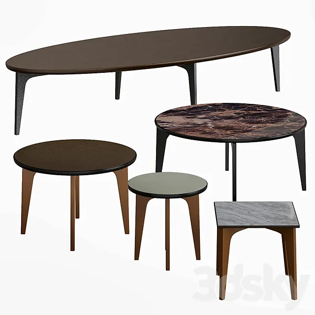Small Tables by Giorgetti 3D Model