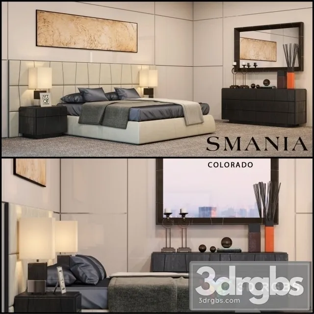 Smania Colorado Bed 3D Model Download