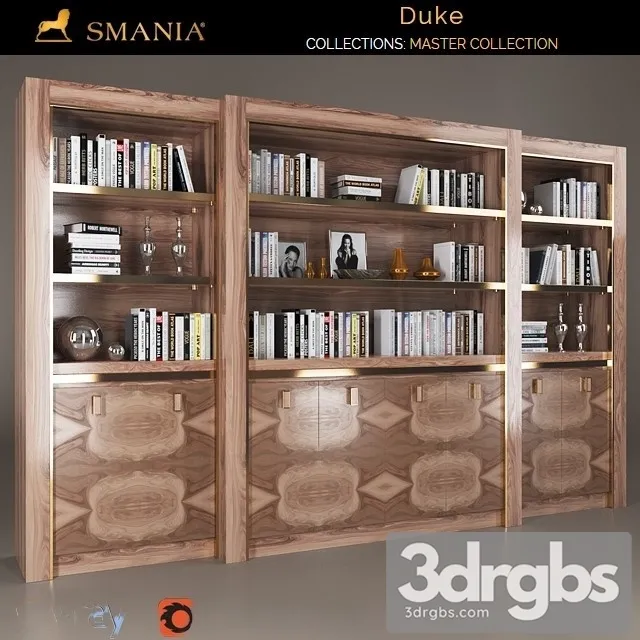 Smania Duke Bookcase 3D Model Download