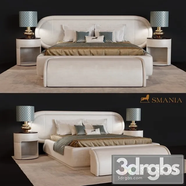 Smania James Bed 3D Model Download