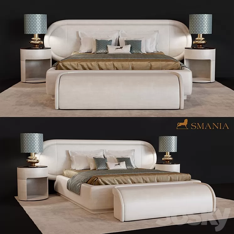 Smania James bed 3D Model