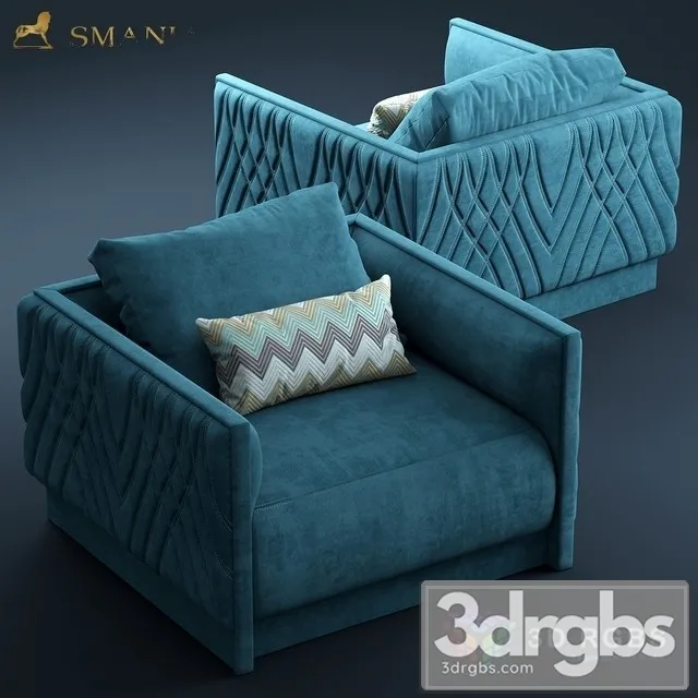 Smania Miami Armchair 3D Model Download