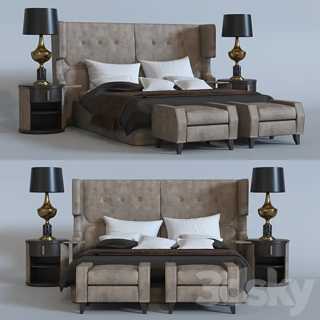SMANIA WILLIAM bed 3D Model SMANIA WILLIAM bed 3D Model