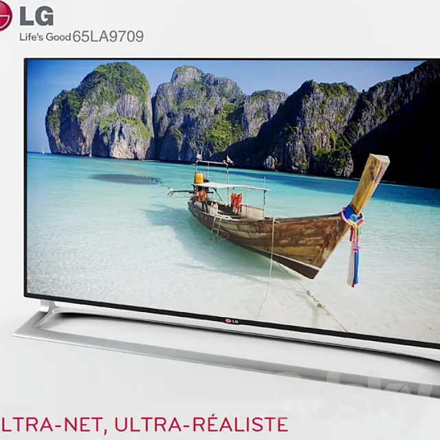 smart 3d Tv LG 65LA9709 UHD 3D Model