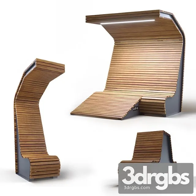 Smart Bench Zenio 3D Model Download