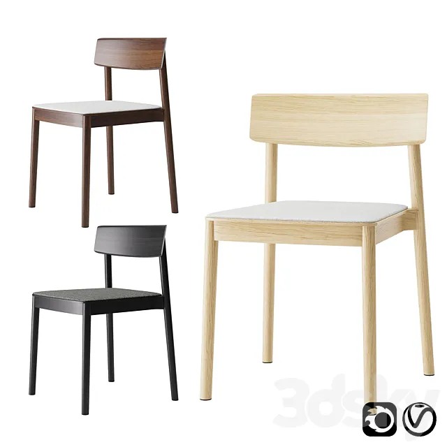 Smart Chair with Pillow by Andreu World 3D Model Smart Chair with Pillow by Andreu World 3D Model