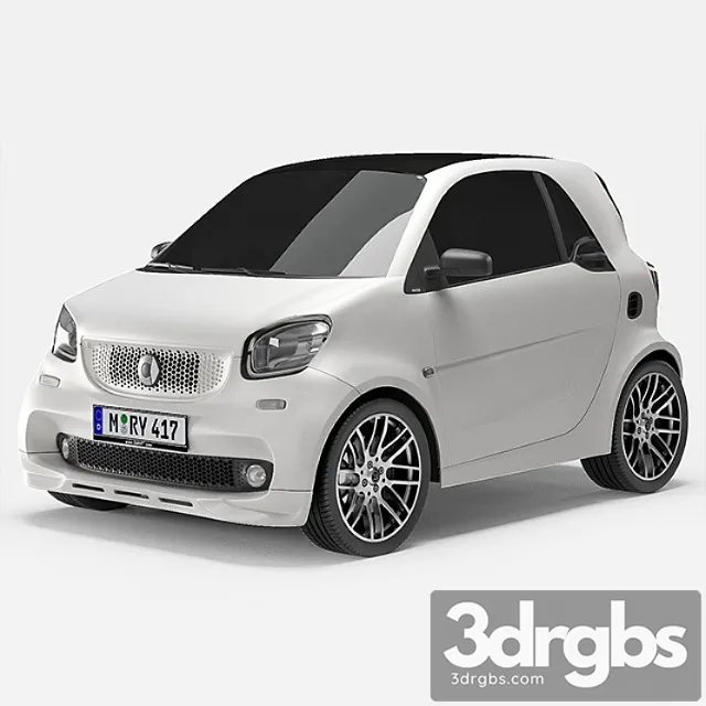 Smart fortwo brabus 3D Model Download