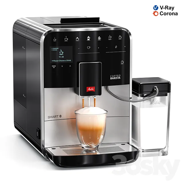 Smart Fully Automatic Coffee Machine 3D Model